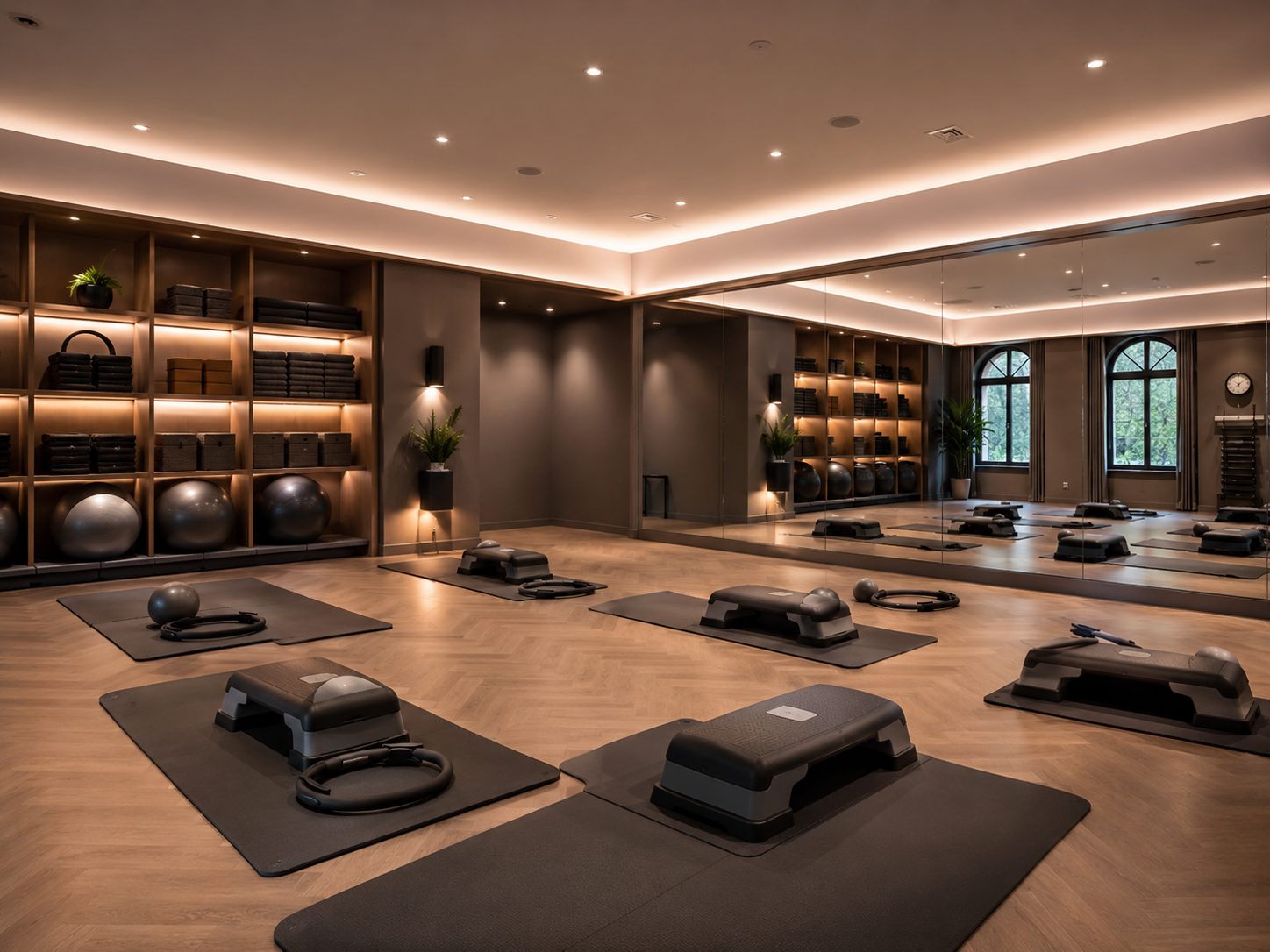 Бутик-студия: компактное эстетичное пространство для fitness studio