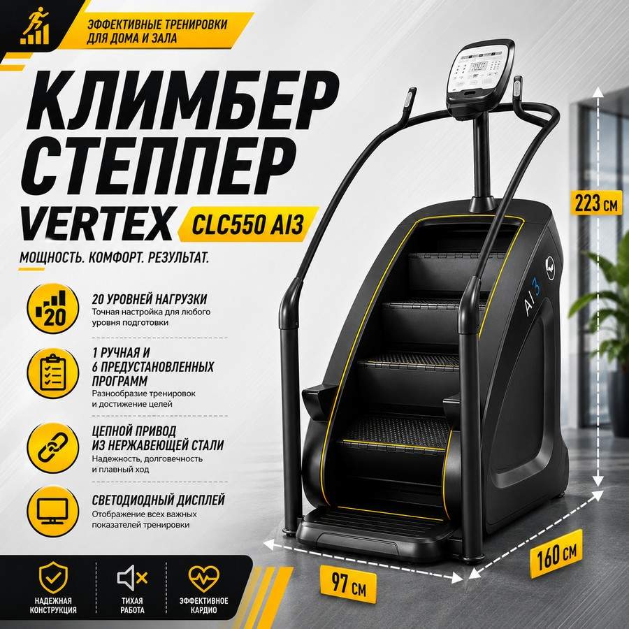 Климбер степпер Vertex CLC550 AI3 Климбер степпер Vertex CLC550 AI3