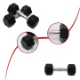 Гантельный ряд от 1 до 10 кг (10 пар) шаг 1 кг Gymmaster ANA-101