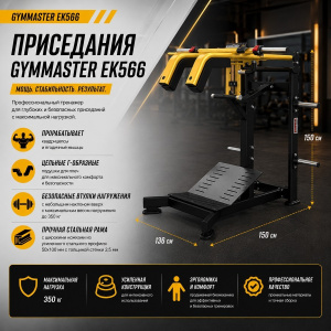 Приседания Gymmaster EK566 Приседания Gymmaster EK566