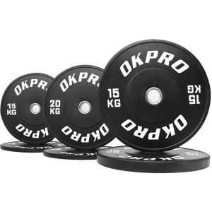 Диск бамперный резиновый 10 кг OKPRO OK2006-1