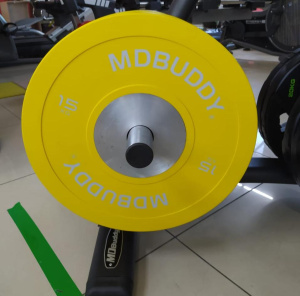 Диск бампированный обрезиненный MD Buddy MD1027 15 кг