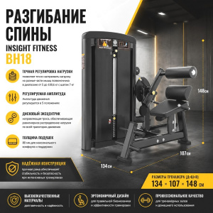 Разгибание спины Insight Fitness BH18 Разгибание спины Insight Fitness BH18