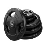 Диск обрезиненный тренировочный с тройным хватом OKPRO OK2005 1,25 кг