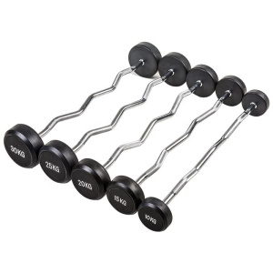 Штанга неразборная обрезиненная 10-55 кг (шаг 5 кг) Gymmaster ANA-016
