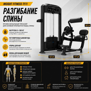 Разгибание спины Insight Fitness TF11 Разгибание спины Insight Fitness TF11