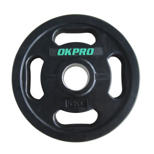 Диск обрезиненный с хватами 1,25 кг OKPRO OK2009E Диск обрезиненный с хватами 1,25 кг OKPRO OK2009E