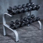 Гантельный ряд от 1 до 10 кг (10 пар) шаг 1 кг Gymmaster ANA-101