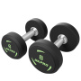 Гантельный ряд полиуретановый Green Logo 42-50 кг (5 пар) OKPRO OK1036