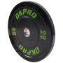 Диск бамперный резиновый Green Logo OKPRO OK2006-1 15 кг