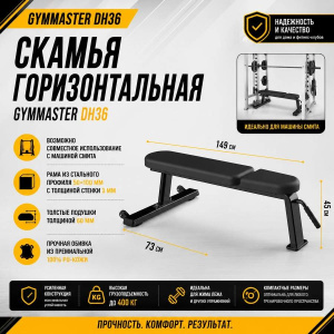 Скамья горизонтальная Gymmaster DH36 Скамья горизонтальная Gymmaster DH36