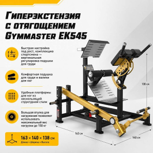 Гиперэкстензия с отягощением Gymmaster EK545