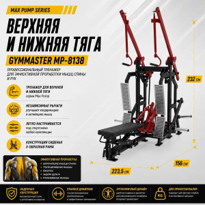 Верхняя и нижняя тяга Gymmaster MP-8138 Верхняя и нижняя тяга Gymmaster MP-8138