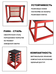 Плиобоксы (набор из 4 - 30/45/ 60/75 см) OKPRO OK0049 Плиобоксы (набор из 4 - 30/45/ 60/75 см) OKPRO OK0049