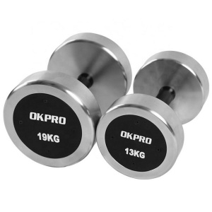Гантельный ряд хромированный OKPRO OK1033C (от 2,5 до 25 кг, шаг 2,5 кг) Гантельный ряд хромированный OKPRO OK1033C (от 2,5 до 25 кг, шаг 2,5 кг)