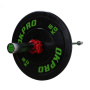 Диск бамперный резиновый Green Logo OKPRO OK2006-1 15 кг