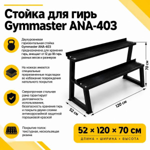 Стойка для гирь Gymmaster ANA-403 Стойка для гирь Gymmaster ANA-403