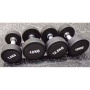 Гантельный ряд полиуретановый от 2,5 до 25 кг (шаг 2,5 кг) Gymmaster ANA-002